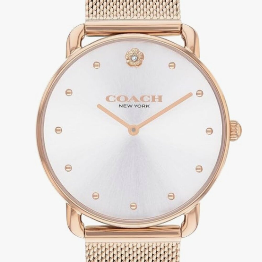 Coach Elliot Women's Watch | Modern Elegance with Iconic Tea Rose Detail | Chic
